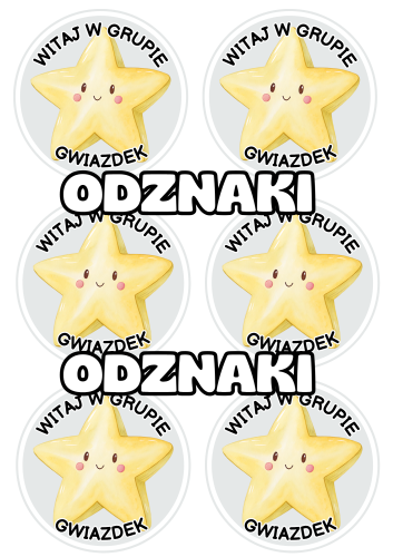 Gwiazdki - Witajcie w Grupie - Odznaki / Medale   