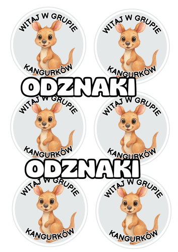 Kangurki- Witajcie w Grupie - Odznaki / Medale     