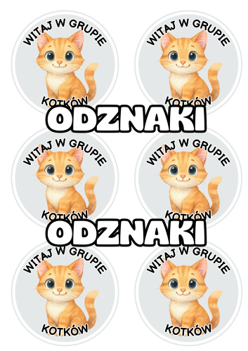Kotki - Witajcie w Grupie - Odznaki / Medale      