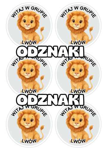 Lwy - Witajcie w Grupie - Odznaki / Medale        