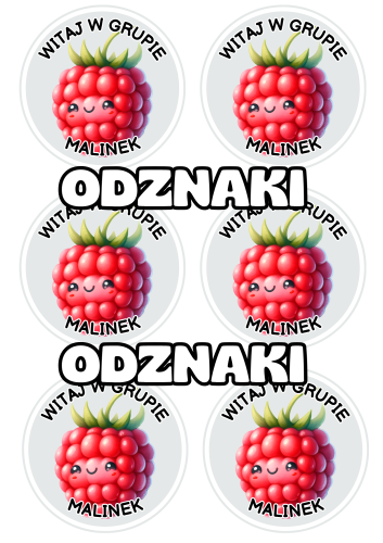 Malinki - Witajcie w Grupie - Odznaki / Medale         