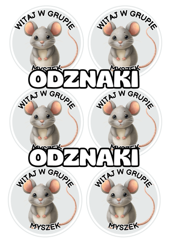 Myszki - Witajcie w Grupie - Odznaki / Medale            