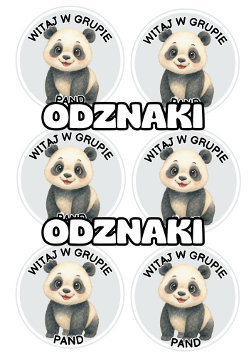 Pandy - Witajcie w Grupie - Odznaki / Medale               