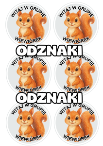 Wiewiórki - Witajcie w Grupie - Odznaki / Medale         