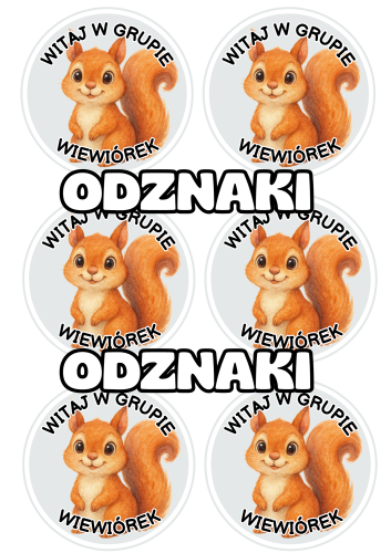Wiewiórki - Witajcie w Grupie - Odznaki / Medale         