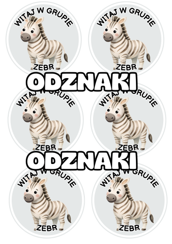 Zebry - Witajcie w Grupie - Odznaki / Medale            