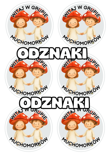 Muchomorki - Witajcie w Grupie - Odznaki / Medale                