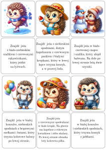 Jeże / Jeżyki - Znajdź Jeża- z opisami