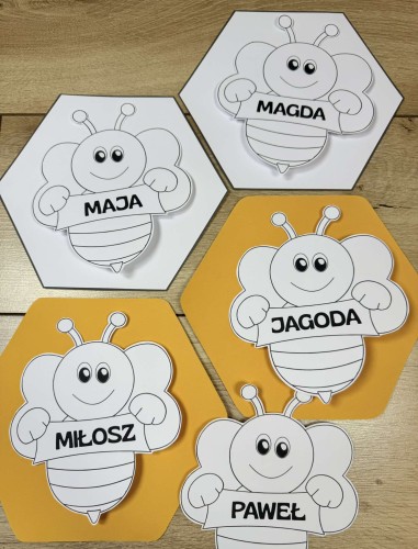 Pszczółki - Pszczoły z imionami - Praca Plastyczna 